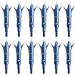 e5e10 12pcs Hunting Broadheads 100 Grain Archery Steel Broadheads + Black Case - Blue | Arrowheads Set - Buy Online on GoSupps.com