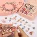 Gaoxyima Charm Bracelet Making Kit for Girls - 66 Piece Jewelry Set for Ages 6-12 - Arts and Crafts Gift Box for Birthday and Christmas - Pink - Buy Online on GoSupps.com