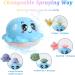 Delycazy LED Octopus Bath Toy for 1-3 Year Olds - Automatic Spray Water & Light Up, Perfect for Toddlers & Kids, Blue - Buy Online on GoSupps.com