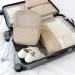 Travel Shoe Bag Organizer - Fits 3 Pairs of Shoes - Light Brown Medium Size - Buy Online on GoSupps.com