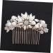 DOITOOL Tiara Pearl Comb Rhinestone Barrettes Fashion Headwear Crystal Hair Comb Bridal Hair Clip Bride Hair Comb Photography Props Wedding Headdress Headgear Hair Accessories - Buy Online on GoSupps.com