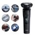 Men's Shaver Electric Rotary Razor 3D Floating Cutter Head 1 Hour Type-c Fast Charge Waterproof Razor with Led Display Wet Dry Shaving X2 Series Gift for Dad Husband Boy Friends Black