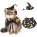 Halloween pet costume Jofony Halloween pet cloak and hat set Halloween dog costume cat costume cloak pet costume for small middle pets l