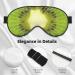 BREAUX Kiwi Slice Print Sleep Mask | Double-Sided Blackout Eye Mask for Travel | Comfortable and Stylish Eye Sleep Mask - Buy Online on GoSupps.com