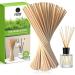Qullmartle 100 pieces of room fragrance sticks aroma diffuse sticks wooden sticks for room fragrance chopsticks room fragrance for office at home for decoration room scent bathroom living room (nature) ...