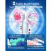 Rotating Electric Toothbrush for Adults with 8 Brush Heads (2 Types) 4 Modes Deep Clean Electric Toothbrush with Rechargeable Power and 2 Min Smart Timer Pink 2-pink - Buy Online on GoSupps.com