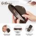 Qetlavee Silicone Makeup Bag & Brush Container Set | Portable Travel Essentials with Magnetic Snap Design (Brown) - Buy Online on GoSupps.com