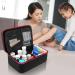 Travel Pill Bottle Organizer Case - Hard Shell First Aid Storage Box for Medication - Empty Emergency Medicine Bag (Case Only) - Buy Online on GoSupps.com