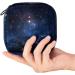 Blue Galaxy Starry Sky Sanitary Napkin Storage Bag - Portable Menstrual Period Kit for Women, Girls, and Ladies - Buy Online on GoSupps.com