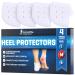 Silicone Heel Protector, Strong and Breathable Heel Protectors, Heel Cups for Fast Heel Pain Relief, Plantar Fasciitis Support, Blister, Spur Relief for Men and Women, 2 Pair Silicone Socks Heel pads 2 Pack (8 Pieces)