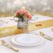 KOYEE 125 Piece Gold Plastic Silverware&Disposable Plastic Plates- Premium Heavyweight Plastic Place Setting include 25 Dinner Plates 25 Salad Plates 25 Forks 25 Knives 25 Spoons (Gold) - Buy Online on GoSupps.com