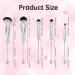 NICENEEDED Beaded Eyeshadow Brush Set - 2 Metal Handle Makeup Brushes for DIY Beaded Makeup Kits - Perfect for Flawless Application - Buy Online on GoSupps.com