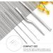 DOITOOL Stainless Steel Earwax Removal Pick Set - 10 Pcs Ear Cleaner Spoons for Cleaning, Portable Ear Care Tool Kit - Buy Online on GoSupps.com