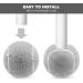 Srutueo 2 PCS Precut Walker Tennis Ball for Furniture Legs and Floor Protection Heavy Duty Long Lasting Felt Pad Covering Grey - Buy Online on GoSupps.com