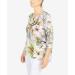 Alfred Dunner Women's Petite Skin Floral Print Top Size PS Tan - Buy Online on GoSupps.com