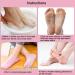 Moisturizing Gel Socks Moisturizing Socks with Spa Gel for Moisturizing Vitamin and Essential Oils Infused Gel Socks for Women Repair Dry Cracked Skins Softens Feet (2 Pairs Black+Pink) - Buy Online on GoSupps.com