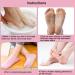 Moisturizing Gel Socks - 2 Pairs with Vitamin Infusion for Dry Skin Repair | Black & Pink Spa Socks - Buy Online on GoSupps.com