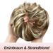 JJStar Hair Part with Rubber Band - Big Bun Hair Tie & Extensions for Women | Messy Bun Hairstyles in Green Brown & Beach Blonde - Buy Online on GoSupps.com