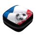 GIAPB Period Bag Sanitary Napkin Storage Bag Pad Holder for Period Makeup Pouch Football and Flag Color4766