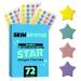 Star Pimple Patches (72 Count) - Acne Healing Hydrocolloid Cute Face Stickers with Soothing Tea Tree Oil for Quick Blemish Relief and Skin Recovery - Gentle and Effective Pore Cleansing