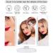 Large Tri-Fold Makeup Vanity Mirror with Lights - 72 LED, 3 Color Lighting, 1x 2X 5X 10x Magnification, Touch Screen Switch - Dual Power Supply - Marble - Buy Online on GoSupps.com