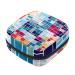 Menstruation pad bag with zipper women's napkin bag tampons collection bags for women and girls (colorful mosaic geometric) Color 9