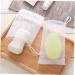 Outanaya 50pcs Soap Bag Foam Net Soap Saver Bag Foaming Net Cleansing Foaming Bag Soap Drying Bags Pe White - Buy Online on GoSupps.com