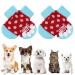 Auauy indoor anti-slip socks for dogs and cats pet socks dog socks anti-slide paw protection and traction thanks to silicone gel 2 sizes for small-medium animals (red and green m) #18