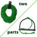Multi-Purpose 75 Water Ski Rope with Handle - Tangle-Proof & Durable Green - Buy Online on GoSupps.com