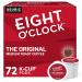 Eight O'Clock Coffee The Original, Single-Serve Keurig K-Cup Pods, Medium Roast Coffee Pods, 72 Count The Original 12 Count (Pack of 6)