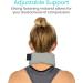 Morsa UK Foam Cervical Collar - Soft Neck Support for Pain Relief - Medical Grade Spine Brace for Disc Hernia & Osteoarthritis - Sleep-Friendly (Grey, Size S) - Buy Online on GoSupps.com