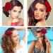 4pcs Rose Hair Clips for Women | Elegant Hair Accessories for Weddings & Flamenco Dancers - Buy Online on GoSupps.com