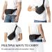 Freetoo Waterproof Belt Pocket | 6 Zip Pockets for Men & Women | Ideal for Dogs Running Hiking & Travel - Black - Buy Online on GoSupps.com