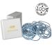 HAARallerliebst Thick Hair Ties (30 pcs) - Silver 2mm - Includes White Storage Box | International Shipping - Buy Online on GoSupps.com