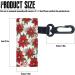 ZOUTAIRONG Christmas Flower Lip Balm Holder | Poinsettia Chapstick Keychain & Pocket Lip Gloss Sleeve | Perfect Stocking Stuffer for Women  - Buy Online on GoSupps.com