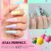 MEFA Gel Nail Polish Set Spring Summer, Pastel Hot Pink Sage Green Blue Cotton Candy Colors Easter Nail Gel Kit with No Wipe Mirror & Matte Top and Base Coat for Starter Soak Off Nail Art Salon Design Manicure 23 Pcs 1A-Candy Bling - Buy Online on GoSupps.com