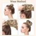 Messy Bun Hair Piece 1Pc Tousled Updo Hair Bun Extension Ponytail Hair Scrunchies with Elastic Hair Band Hairpiece Synthetic Hair for Women Light Blonde mix Brown - Buy Online on GoSupps.com