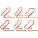 Agility Hurdles Training Equipment - 6pk Speed and Plyometric Set for Soccer and Football - Buy Online on GoSupps.com