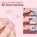 White French Tip Press on Nails - Stick On Fashion Faux Nails with Full | Makeup Supplies for Gathering Wedding Dating Home Traveling 02 - Buy Online on GoSupps.com