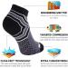 NEWZILL Cushioned Ankle Compression Socks for Men & Women - Low Cut Running Socks with Ankle Support (Large, Black/Grey) - Buy Online on GoSupps.com