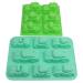 Beasea Car Soap Mold, 2pcs Silicone Mold Car Shape Silicone Baking Mold for Cake Cupcake Muffin Ice Cube Clay for Kids