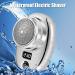 Electric Mini Rotary Shaver with Power Display Rechargeable 400mAh Electric Mini IP65 Waterproof Portable Mini Travel Shaver Wet and Dry Use Pocket Shaver with Cleaning Brush for Home Travel - Buy Online on GoSupps.com