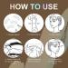 Dark Brown Eyebrow Stamp Shaping Kit with Reusable Stencils and Waterproof Makeup Tools - Buy Online on GoSupps.com