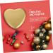EXCEART 4pcs Boxes Heart Shaped Box Cookie Containers for Giving Food Containers Biscuit Holder 12.5X11.5X4.5CM Golden - Buy Online on GoSupps.com