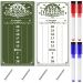2 Pcs Acrylic Dart Scoreboard White and Green Game Scoreboard Dry Erase Scoreboard Dart Score Keeper with 4 Dry Erase Markers for Cricket and 01 Dart Games, 15 x 7.8 Inches