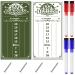 2 Pcs Acrylic Dart Scoreboard White and Green Game Scoreboard Dry Erase Scoreboard Dart Score Keeper with 4 Dry Erase Markers for Cricket and 01 Dart Games, 15 x 7.8 Inches