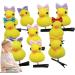 Yellow Duck Hair Pins Hair Accessory With Duck Shaped Design Fun Duck Hair Accessories For Kids Women Soft Animal Hair Clips Hair Pins Cartoon Duck Plush Hairpin Set - Buy Online on GoSupps.com