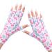 MelodySusie UV Glove for Gel Nail Lamp, Professional UPF50+ UV Protection Gloves for Manicures Free Flamingo