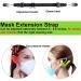 20PCS Adjustable Face Mask Extender Strap Hook - Black 20 Pack | Mask Holder | Ear Protective Buckle Lanyard for Comfortable Wear - Buy Online on GoSupps.com