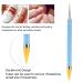 Dual Ended Nail Dotting Wax Pencil - Manicure Art Tool for DIY Decoration | Nail Art Dotting Pen & Tweezers - Perfect for Hair Removal - Buy Online on GoSupps.com